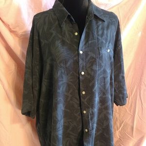 Mens button up floral print shirt
